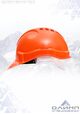 Каска строительная оранжевая ЕВРО (К-03) пластиковое оголовье